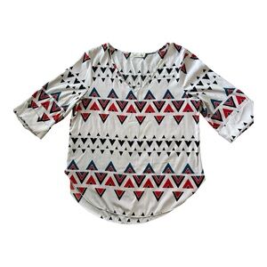 Liberty Love Aztec top Multi Color Size Large